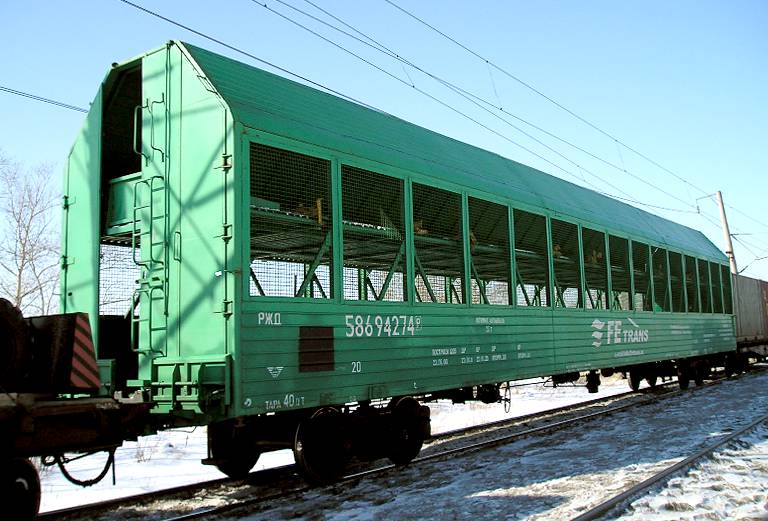 Железнодорожные перевозки легковой машины сеткой из Хабаровска в Краснодар
